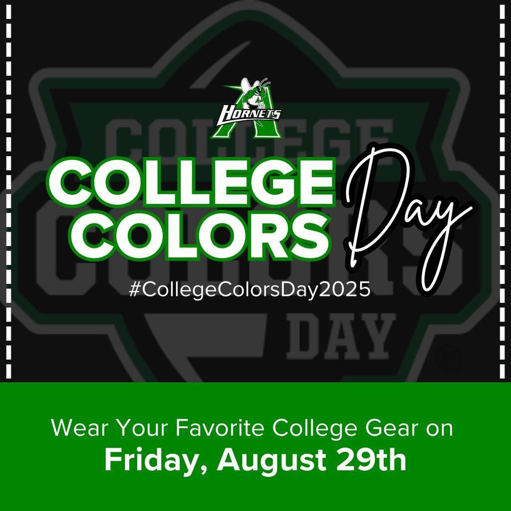 College Colors Day - August 29, 2025