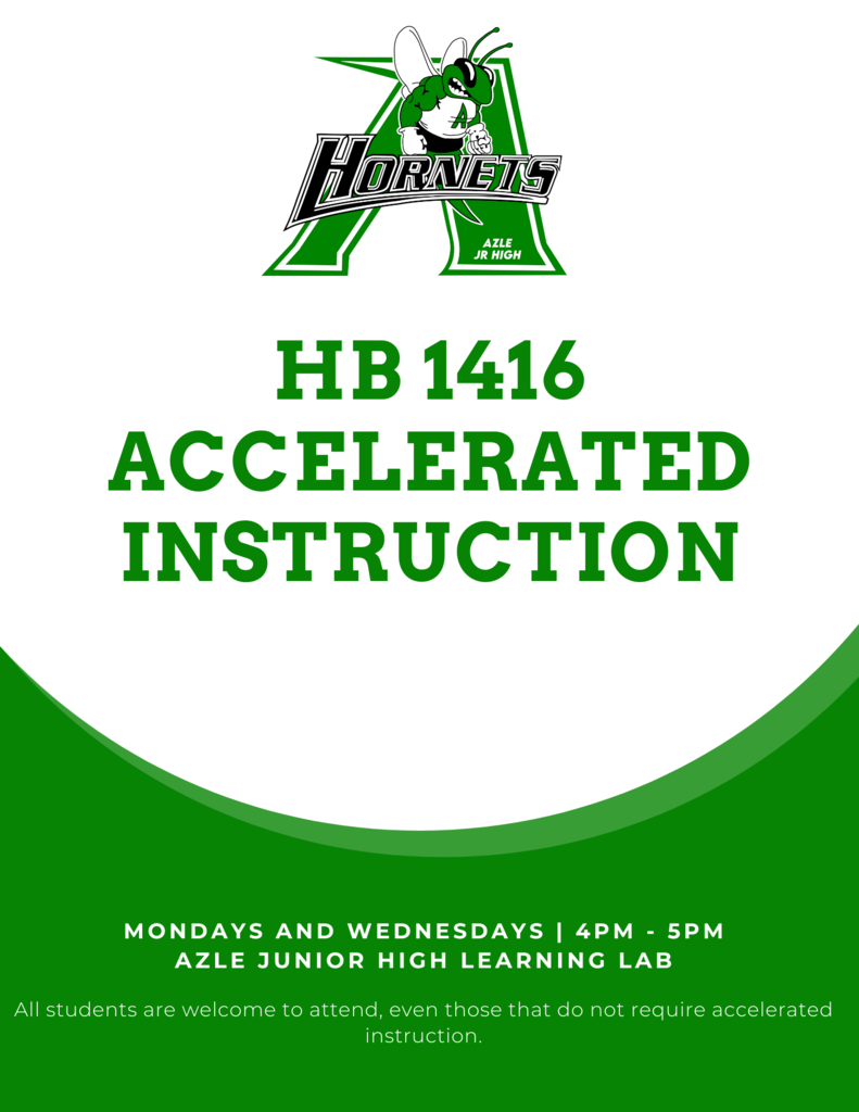 HB 1416 Accelerated Instruction Tutoring Flyer