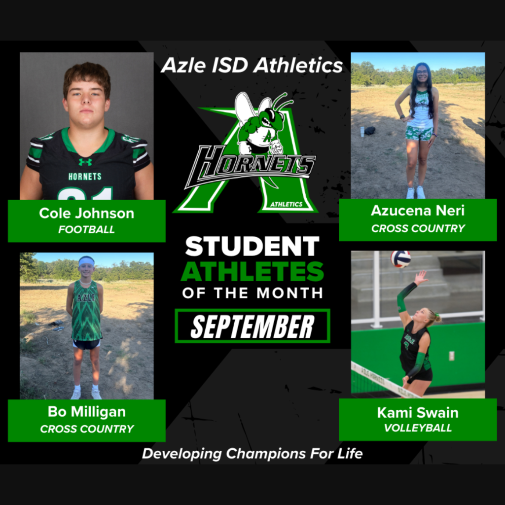 September 2025 AHS Athletes of Month