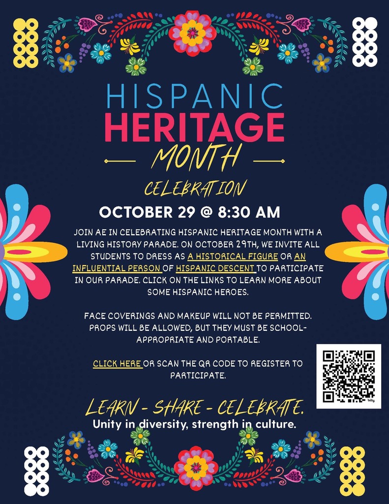 AE Hispanic Heritage Mo celebration - October 29, 2025 at 8:30 a.m.