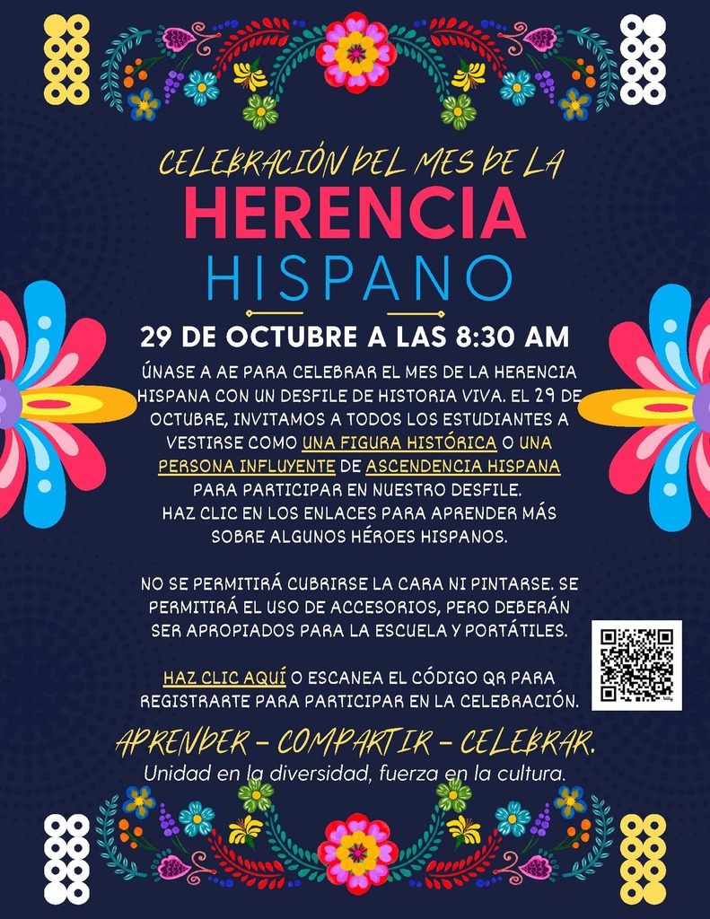 AE Hispanic Heritage Mo celebration - October 29, 2025 at 8:30 a.m.