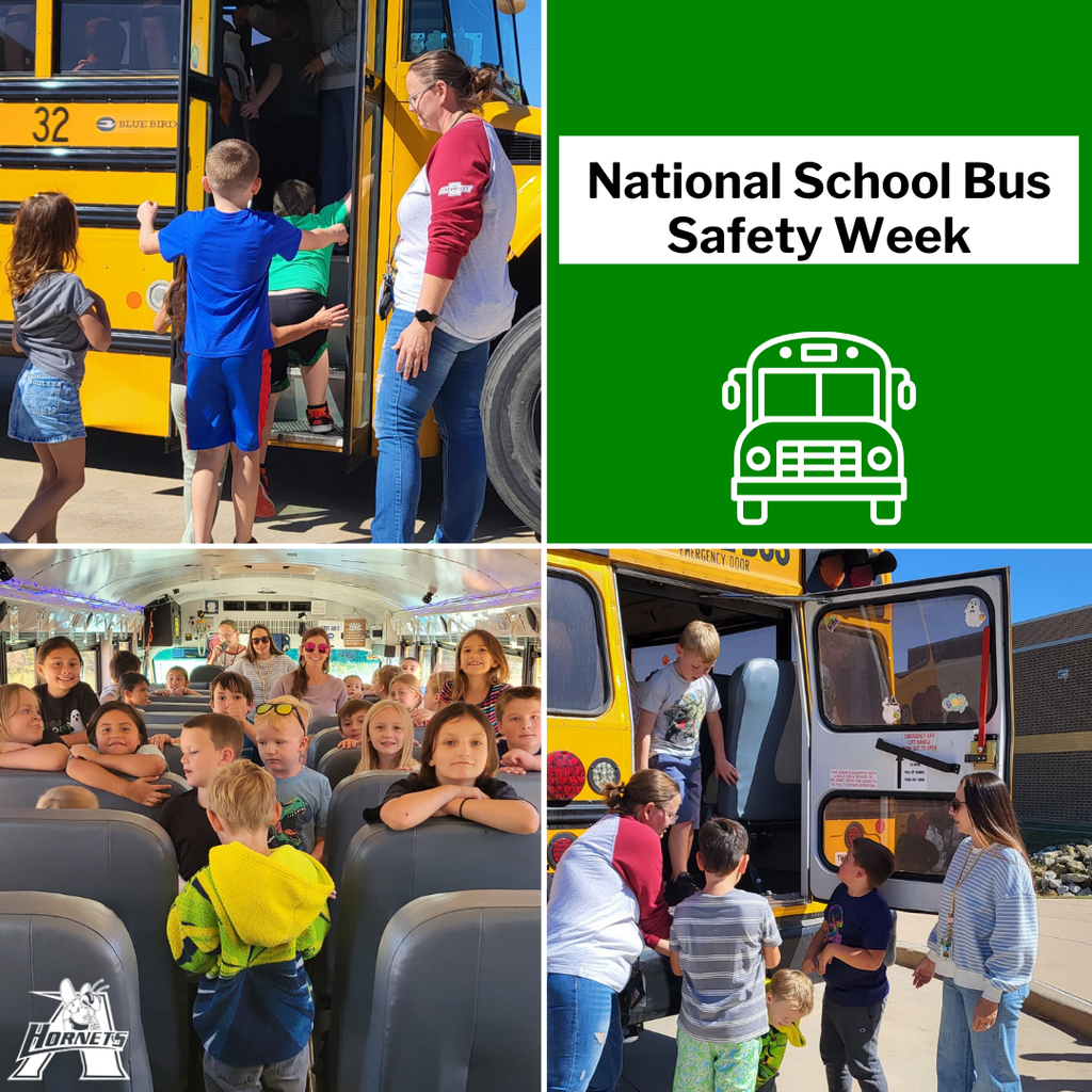 elementary students participating in school bus evacuation drills