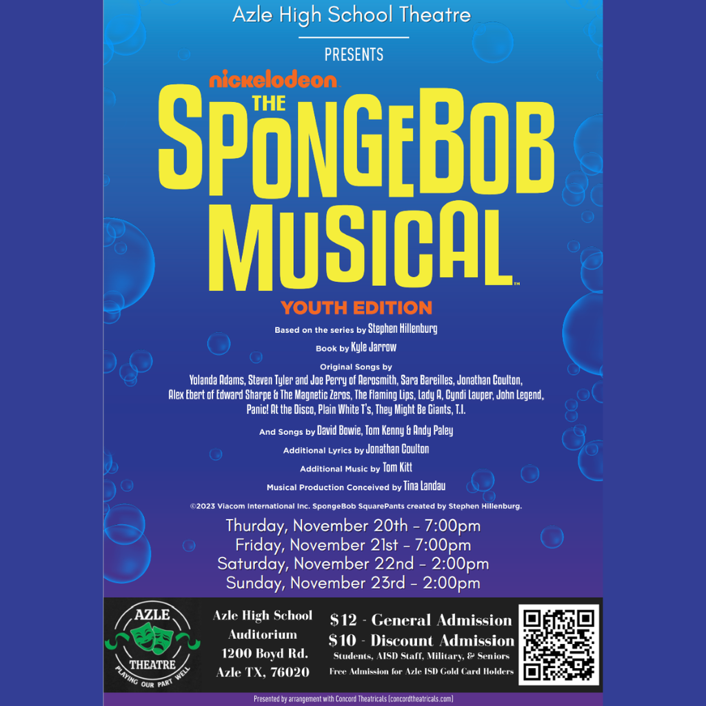AHS Theatre presents The SpongeBob Musical, Nov. 20-23, 2025
