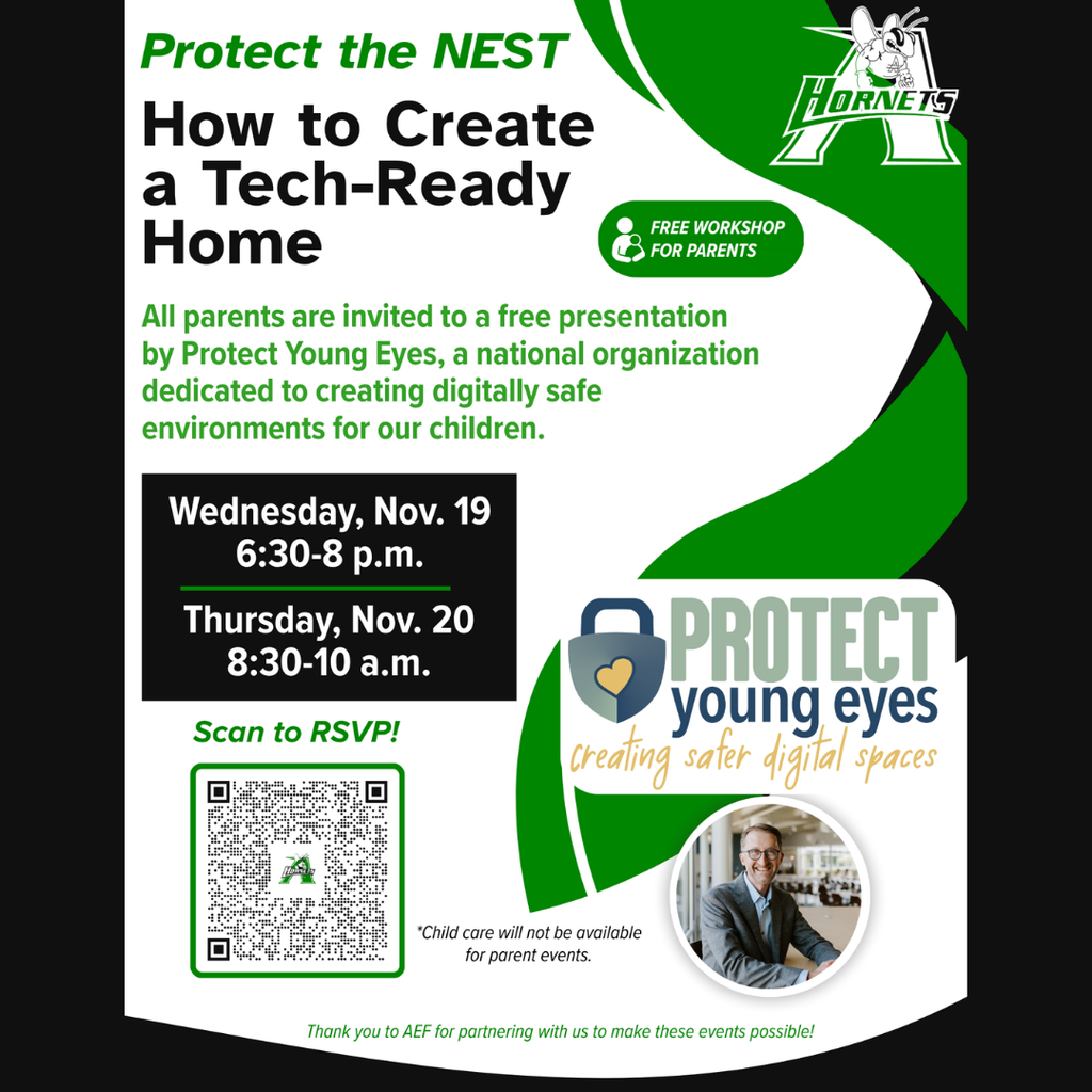 Protect Young Eyes Free Parent Workshop Nov. 19, 6:30 p.m. & Nov. 20, 8:30 a.m. @ Azle ISD Admin