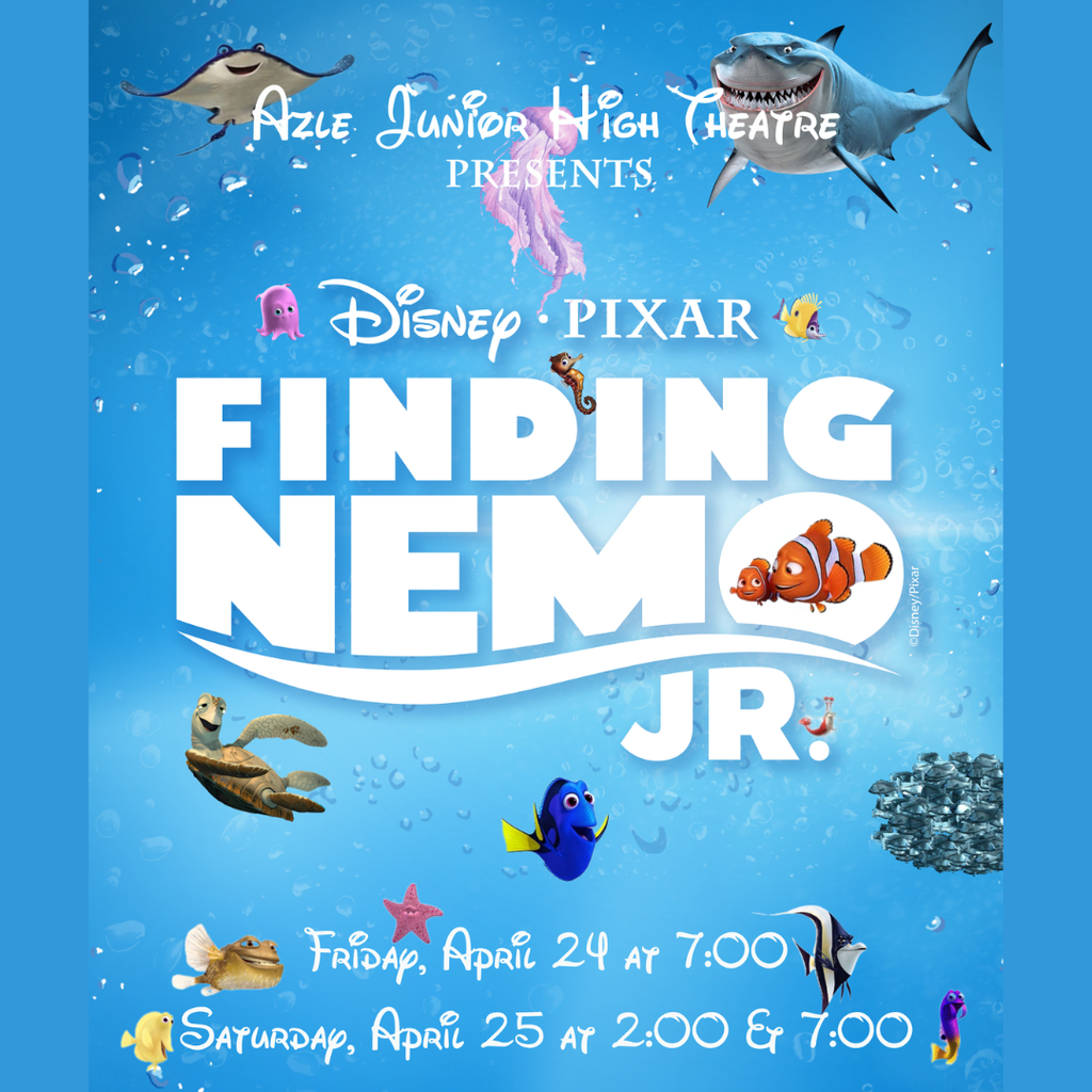 AJH Presents Finding Nemo, Jr. April 24-25, 2026 (decorative image)