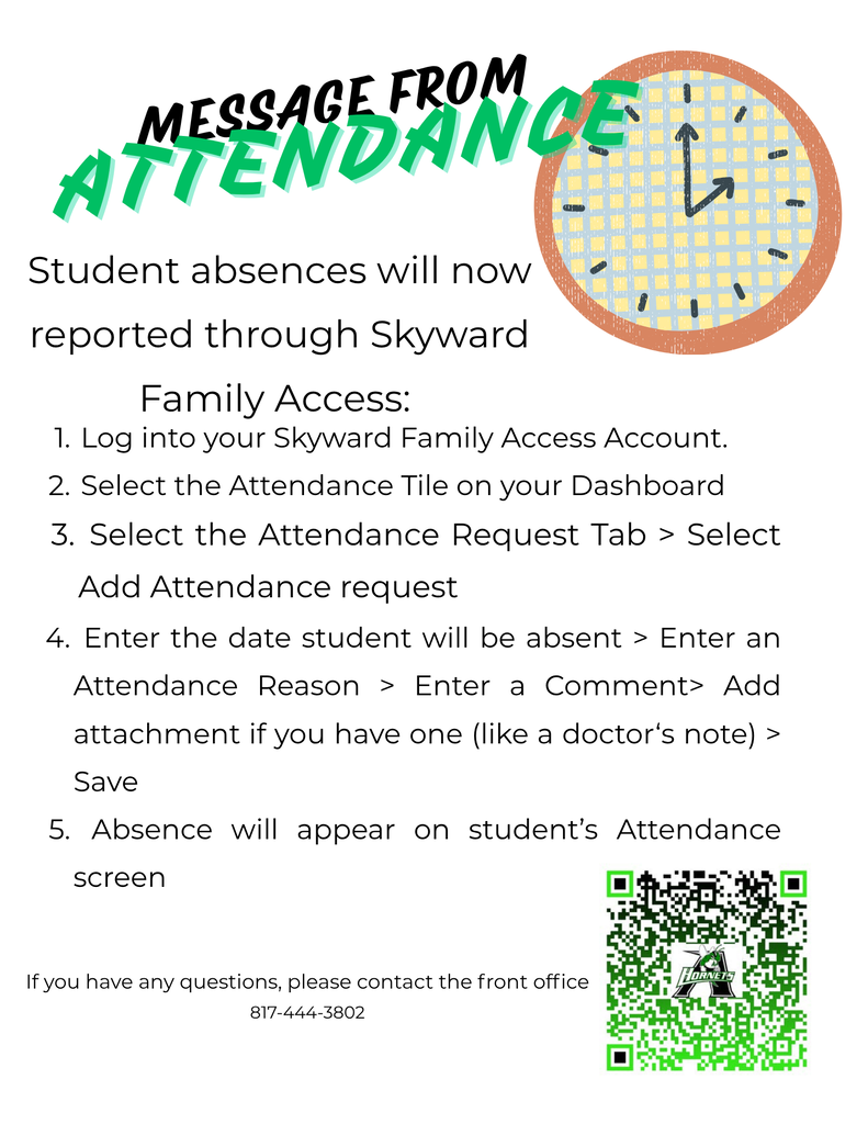 Upload Attendance Note Graphic English