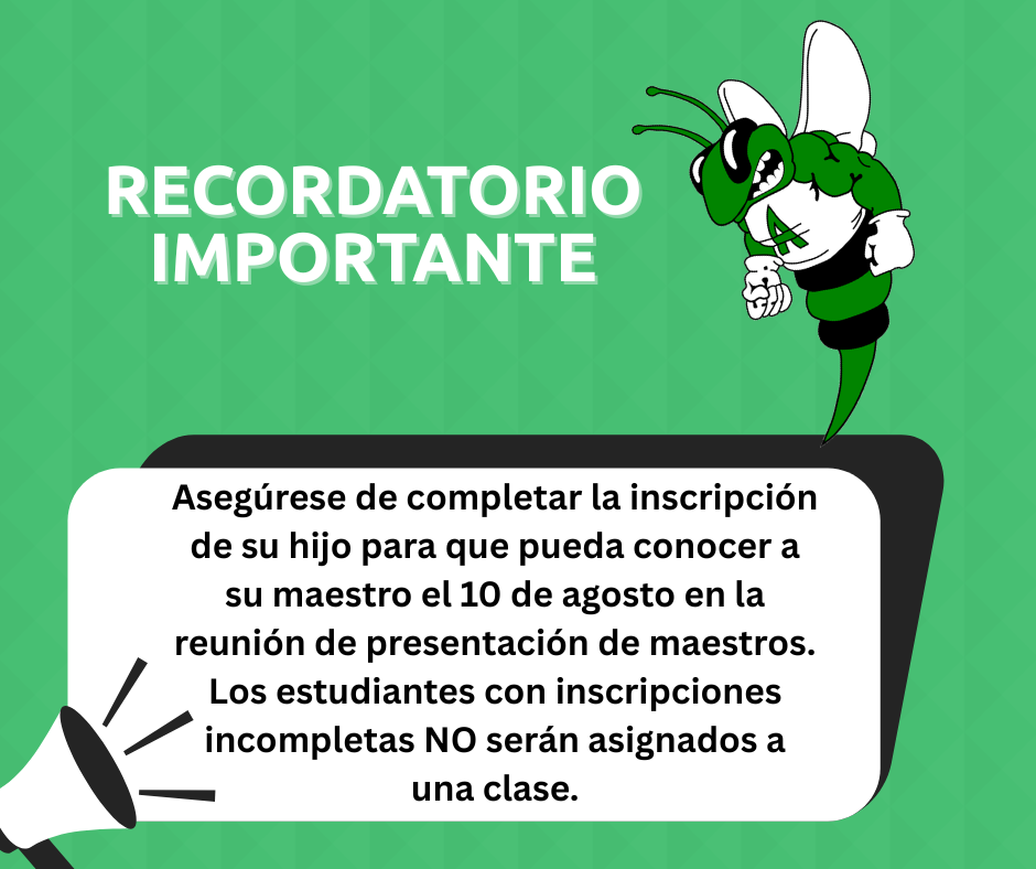 Reminder graphic Spanish