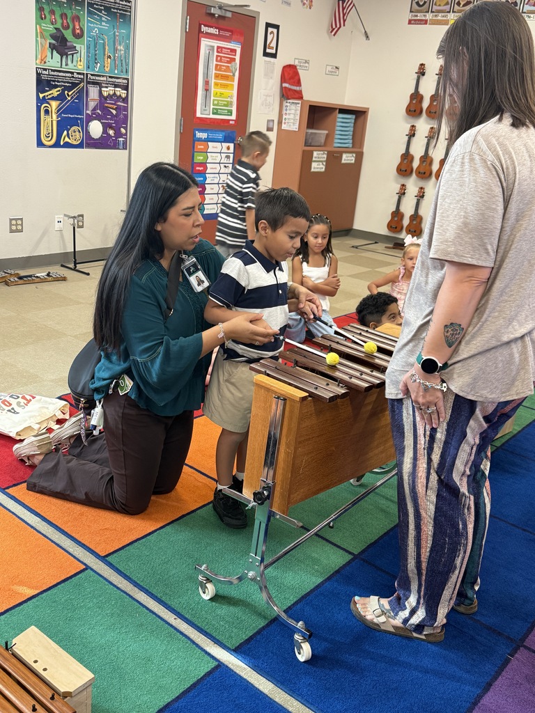 picture of student playing the xylophone