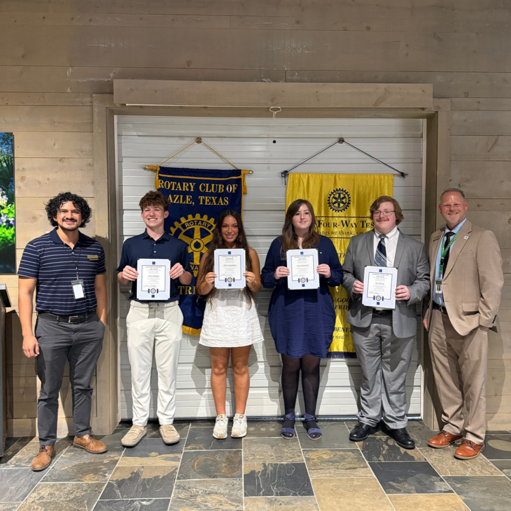 group of rotary students and members