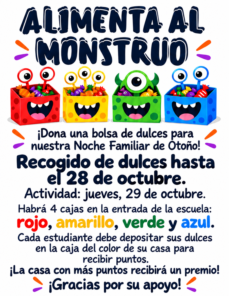 Candy Collection Flyer Spanish