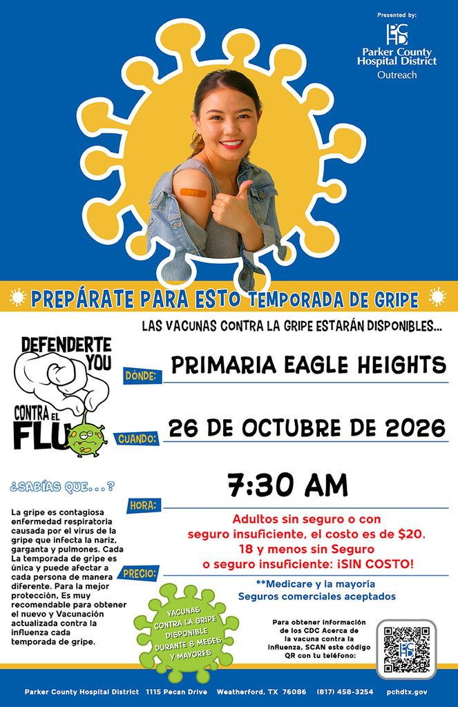 Flu Shot Clinic Flyer Spanish