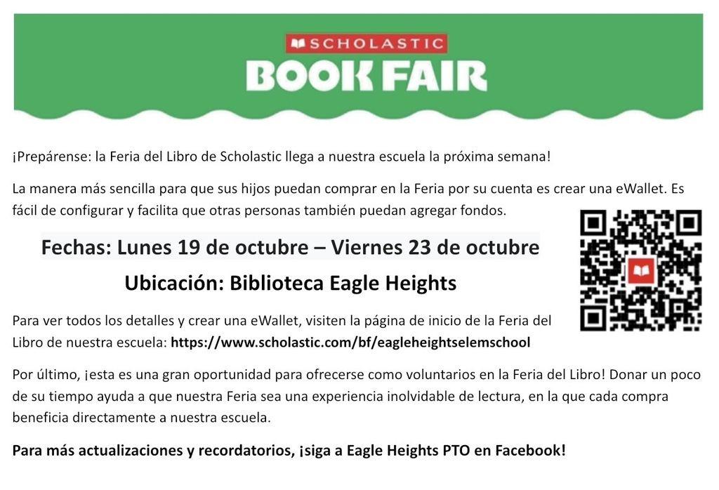 Book Fair Information Spanish