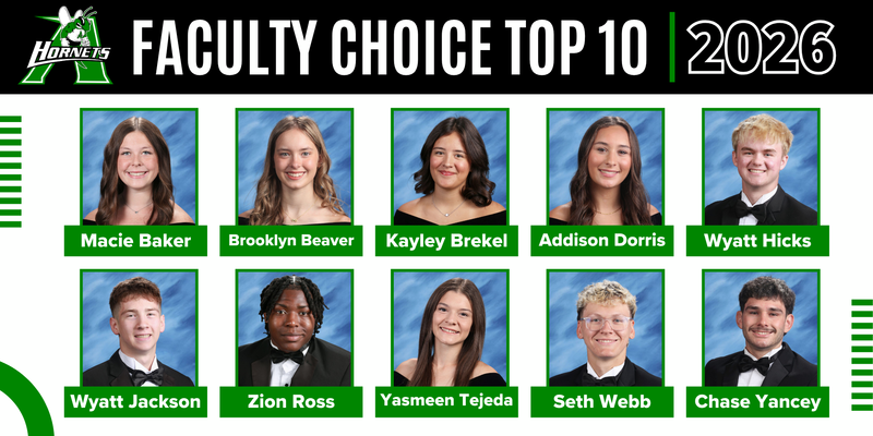 Faculty Choice Top 10 Students