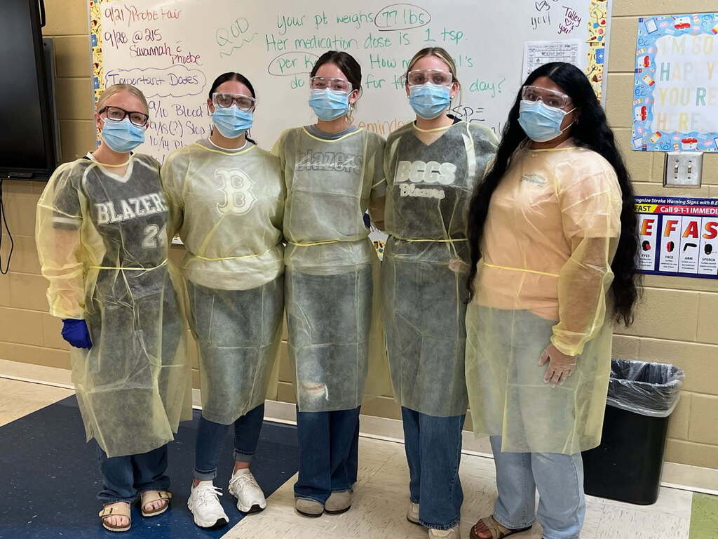 Donning and Doffing their PPE! 