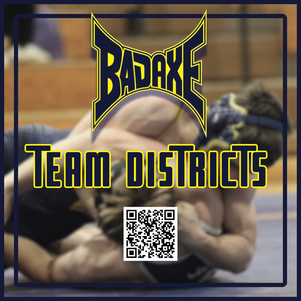 Bad Axe Varsity Wrestling Team Districts 2026. 