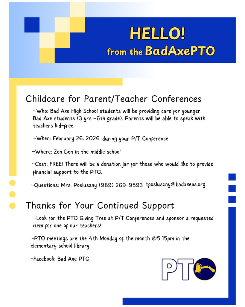 Bad Axe PTO Childcare 