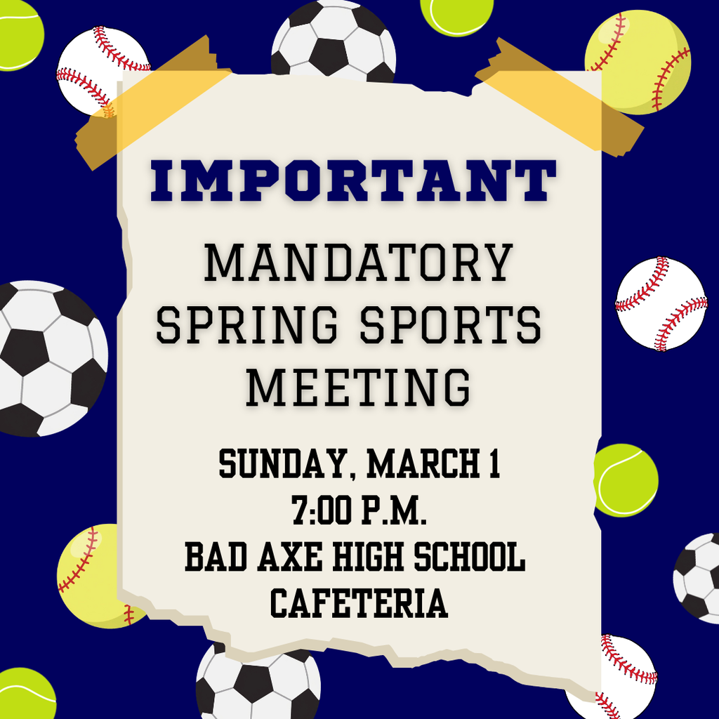 Important: Mandatory Spring Sports Meeting.