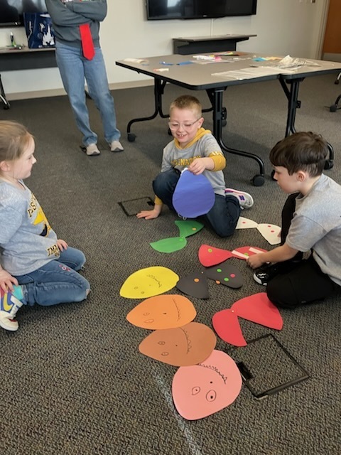 Bad Axe Elementary School Students work together to compete at the final Destination Imagination event in Waterford. 
