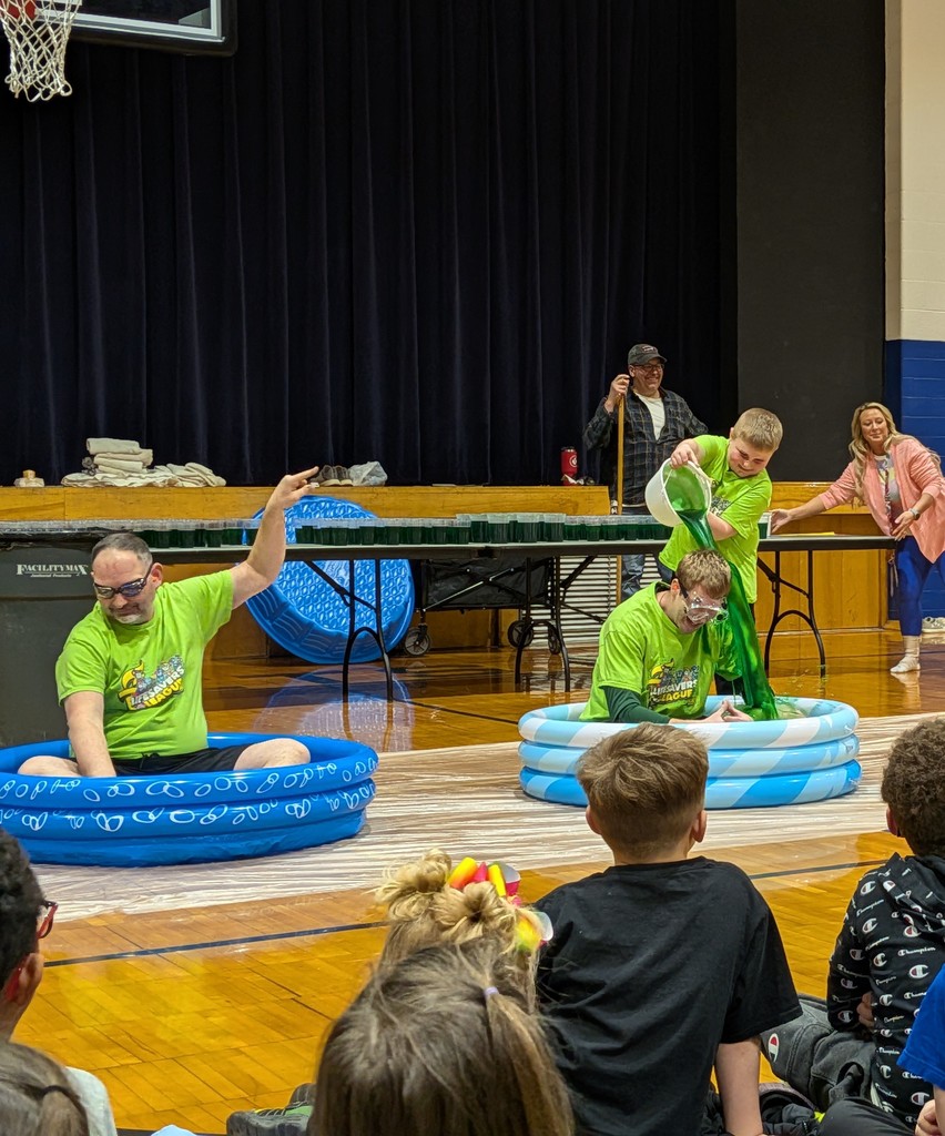 Teachers at Bad Axe Public Schools get slimed by their students.