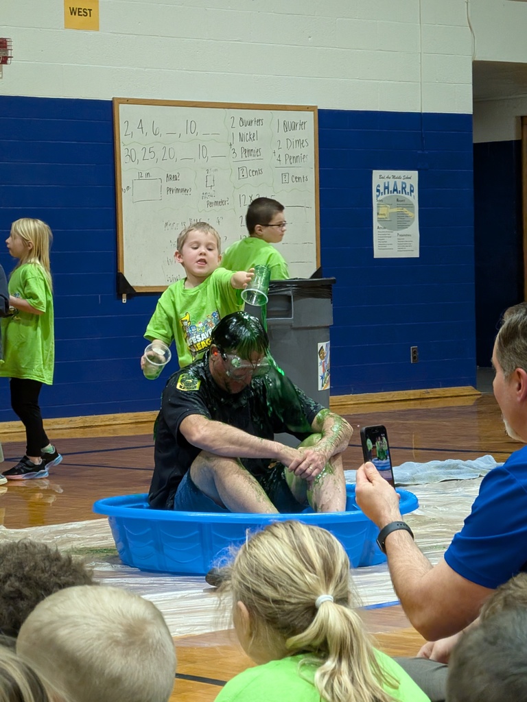 Teachers at Bad Axe Public Schools get slimed by their students.