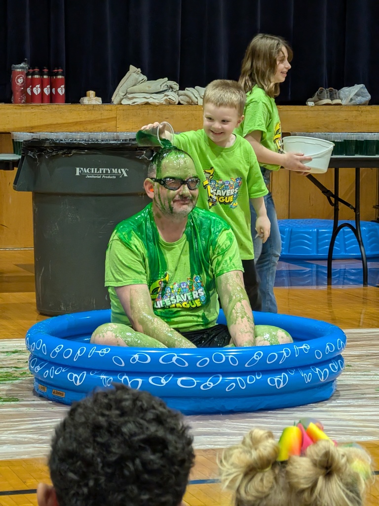 Teachers at Bad Axe Public Schools get slimed by their students.