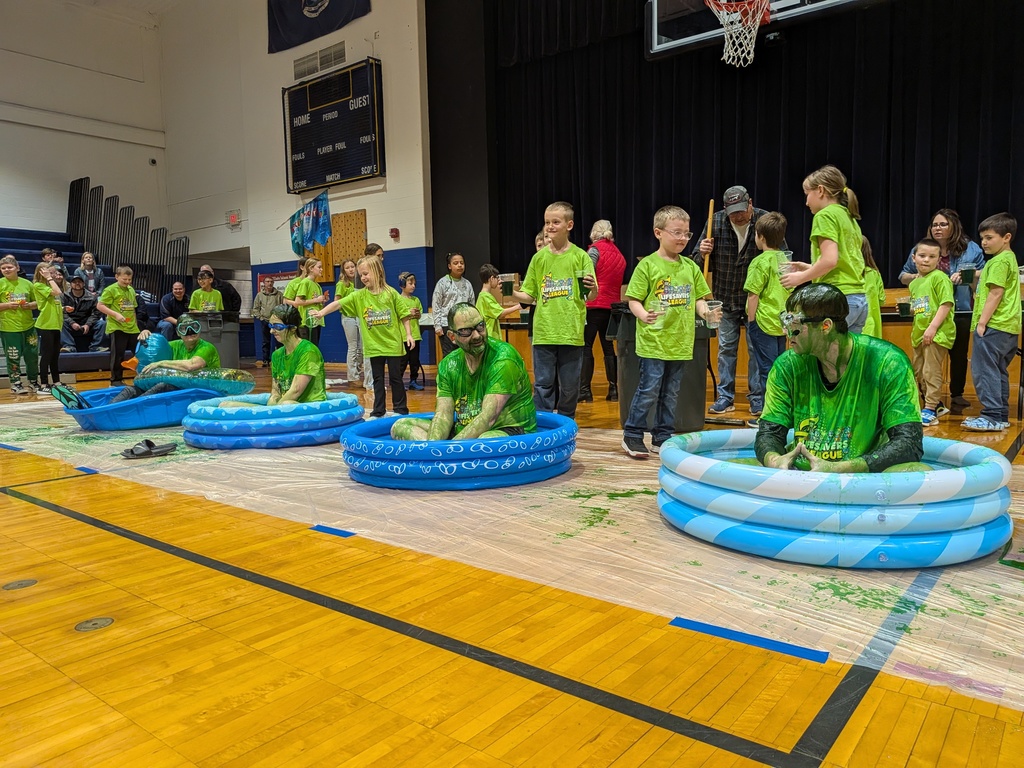 Teachers at Bad Axe Public Schools get slimed by their students.