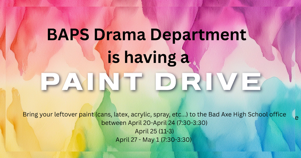 BAPS Drama Department Paint Drive