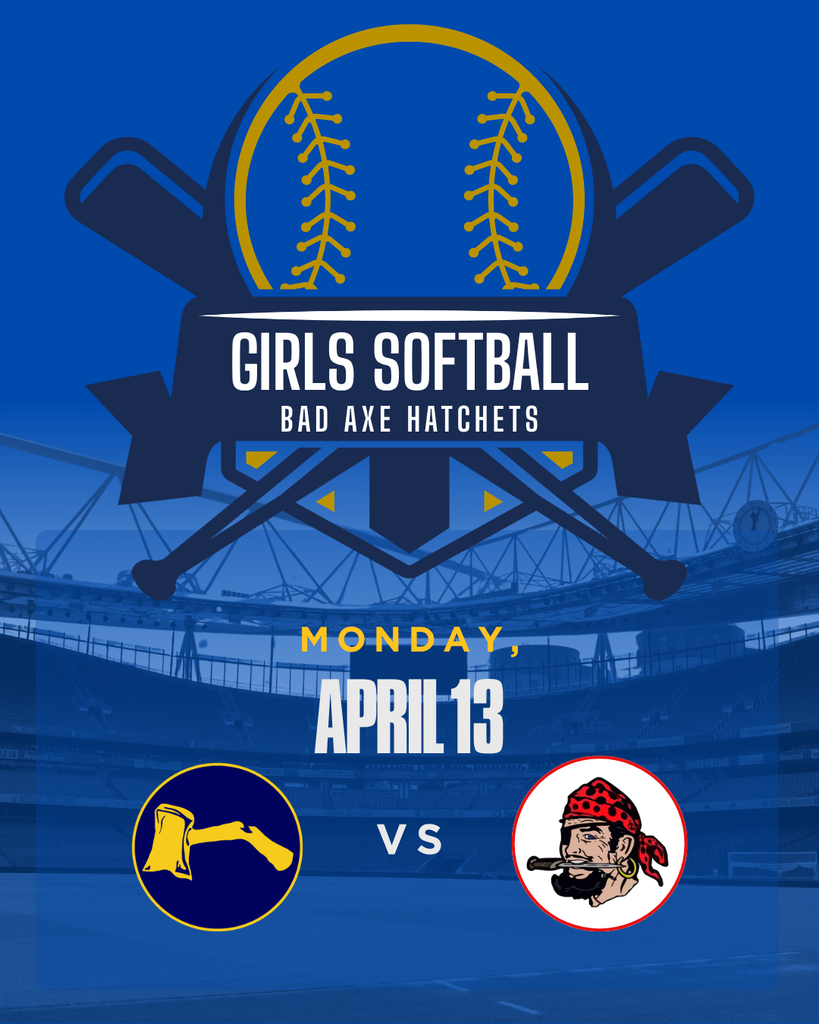 Bad Axe Girls Softball Team v.s. Marlette at home. 