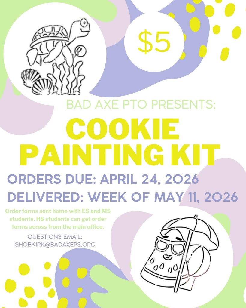 Cookie Painting Kit with turtle picture and watermelon picture.