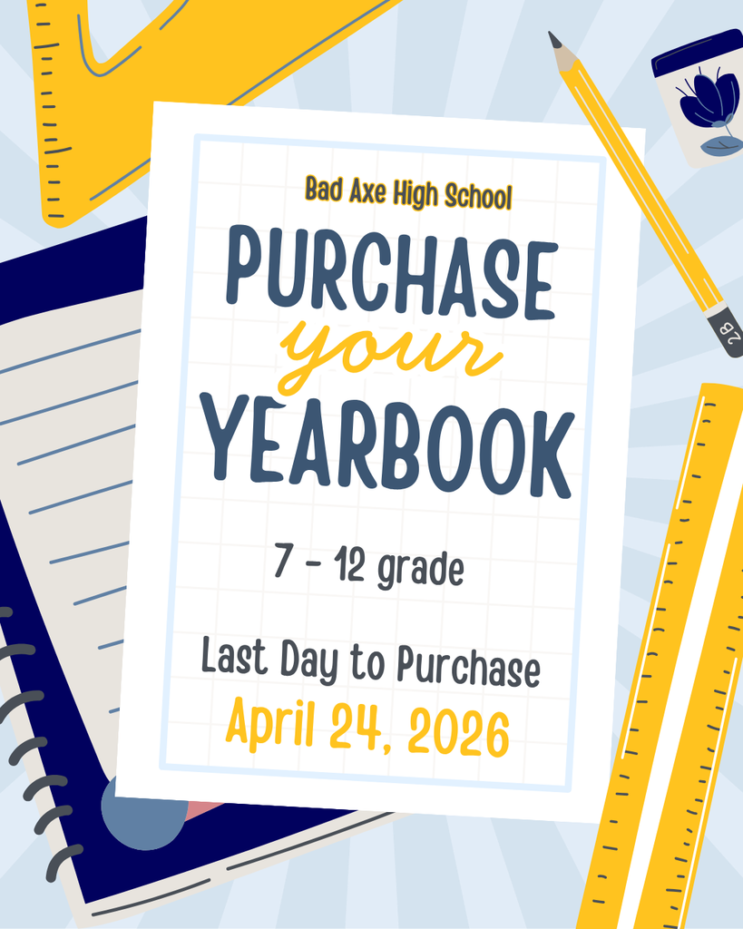 Purchase your Yearbook with a drawing of a ruler, journal, and pencil in the background. 