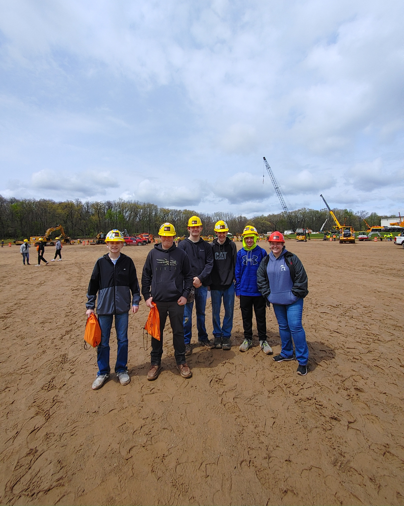 High School Students enjoy exploring heavy machinery at this year's Construction Day. 