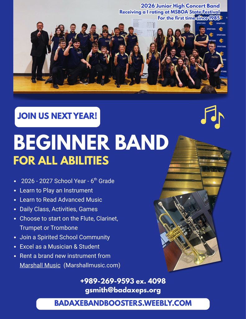 Join 6th grade Band!
