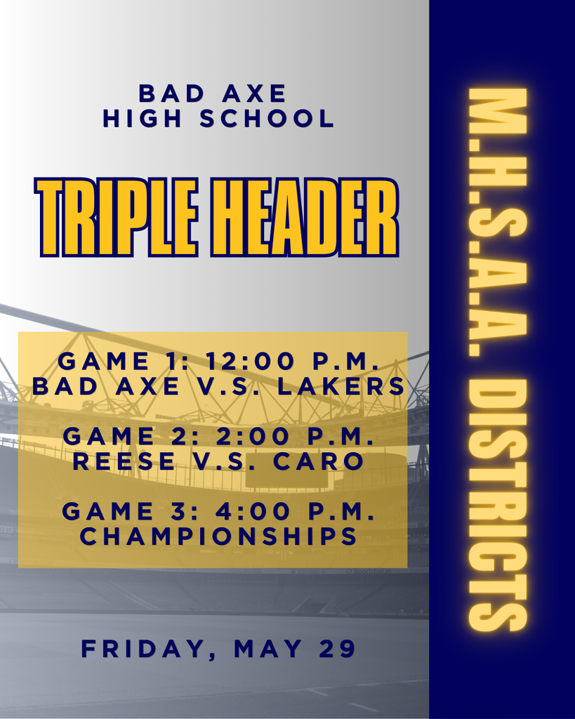 Girls softball district championship game at noon.