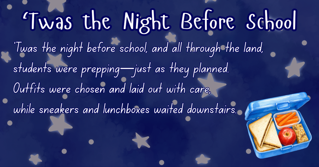 Twas the Night Before School