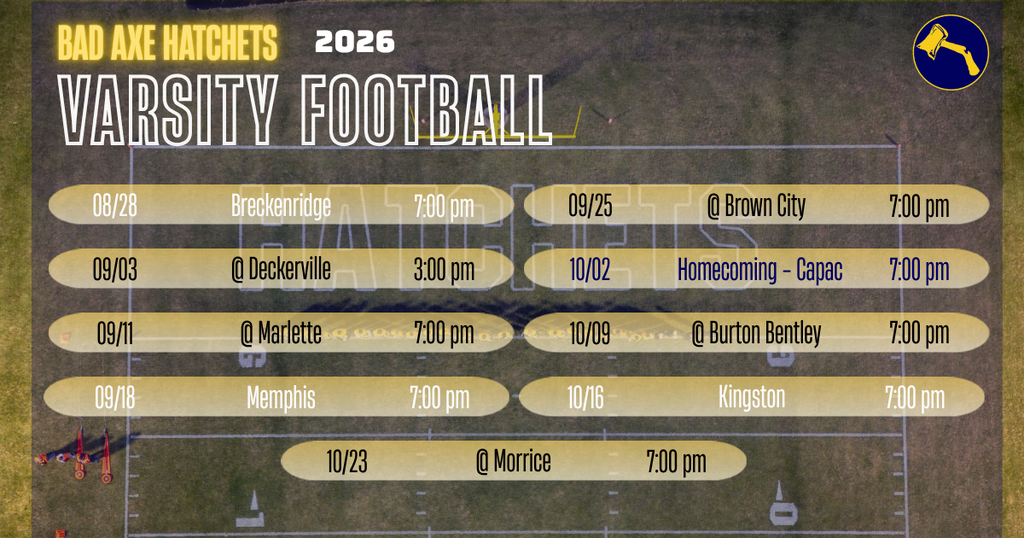Football Schedule 2026