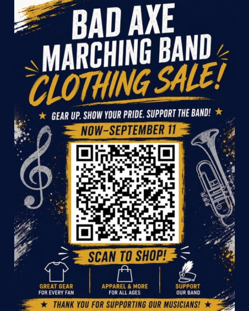 Bad Axe Marching Band Apparel Sale