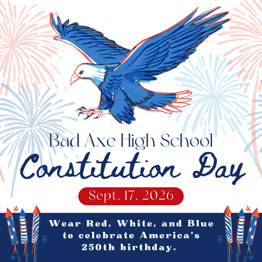 Wear red, white, and blue for constitution day
