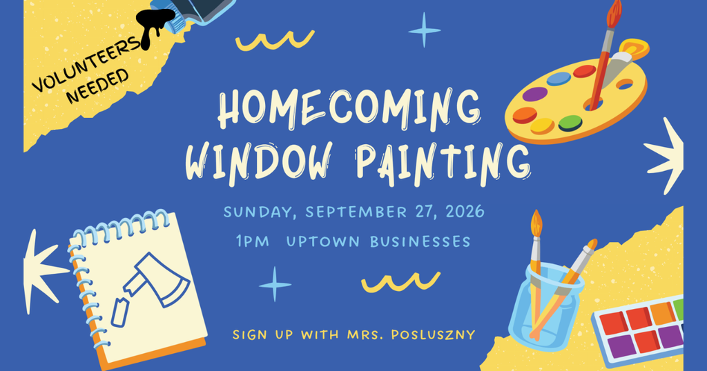 Homecoming Window Painting