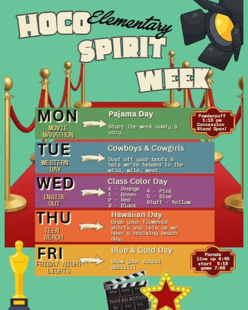 Homecoming 2026 Dress Up Days 