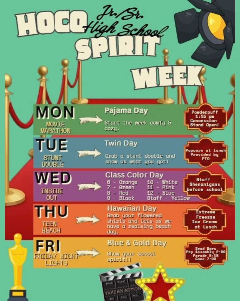 Homecoming 2026 Dress Up Days 