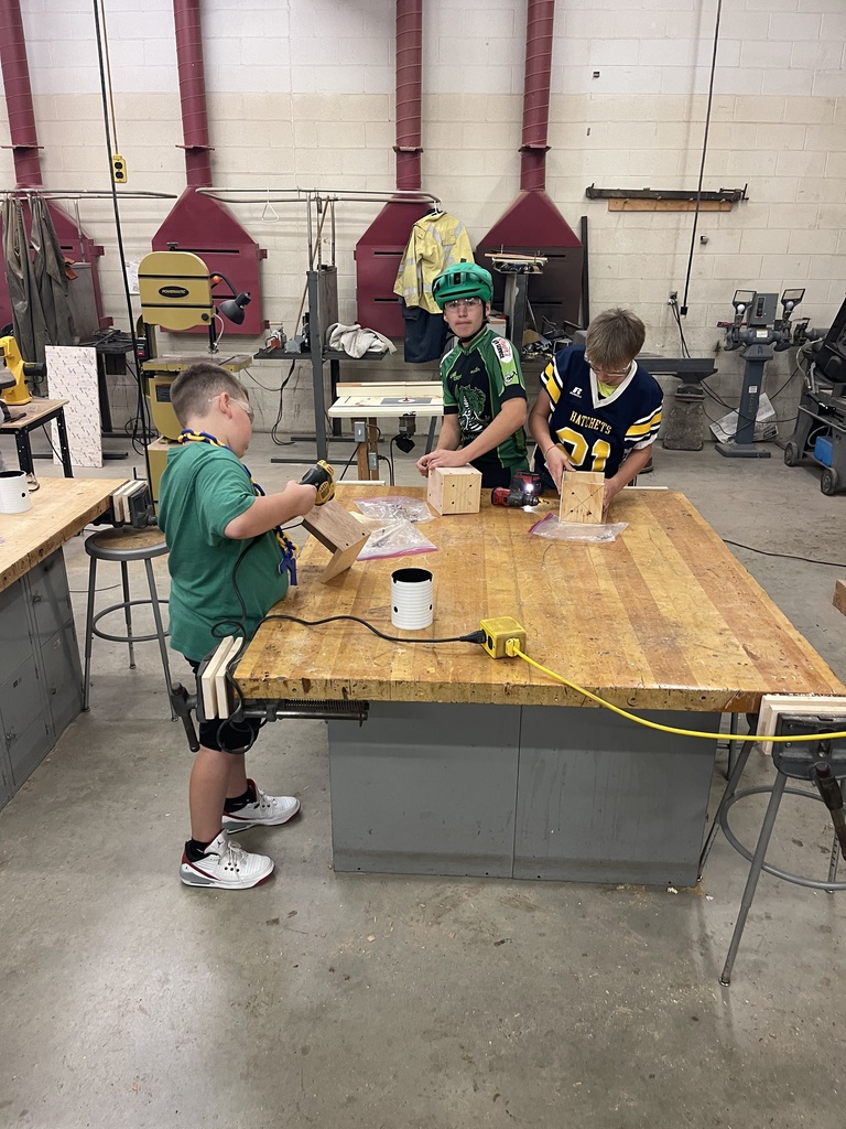 Mr. Schadd's Careers Class makes bird houses