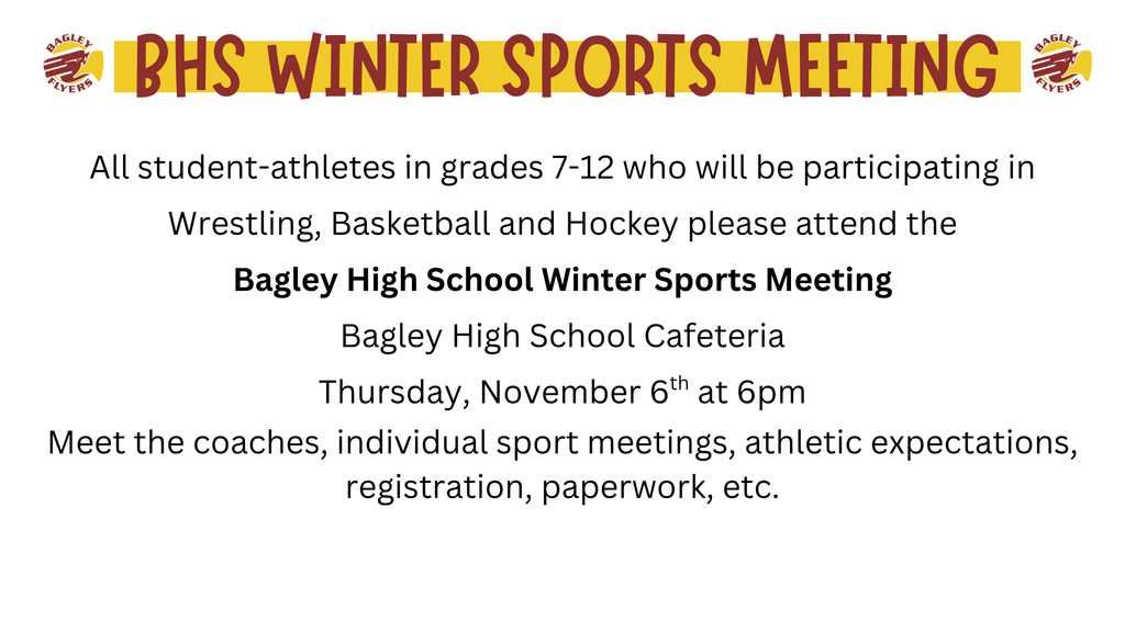 sport meeting info...bhs cafeteria Nov. 6th at 6!