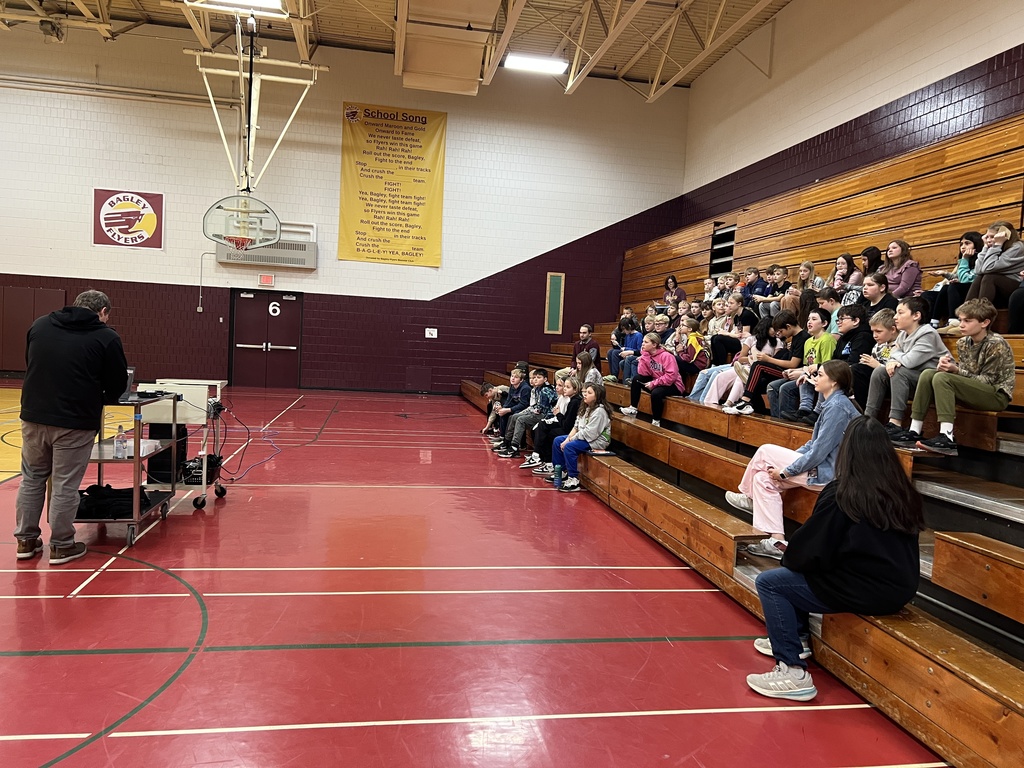 Students at BES enjoying their presentation.