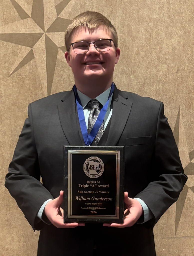 Mr. Gunderson with his award