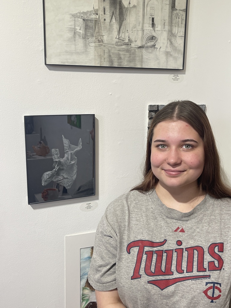 Sara and her artwork!