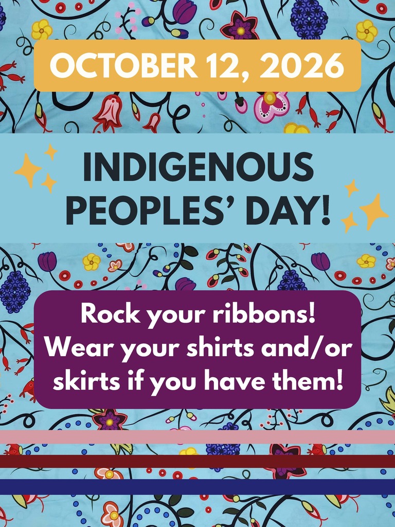 Oct. 12th wear your ribbons, shirts and skirts if you have them!