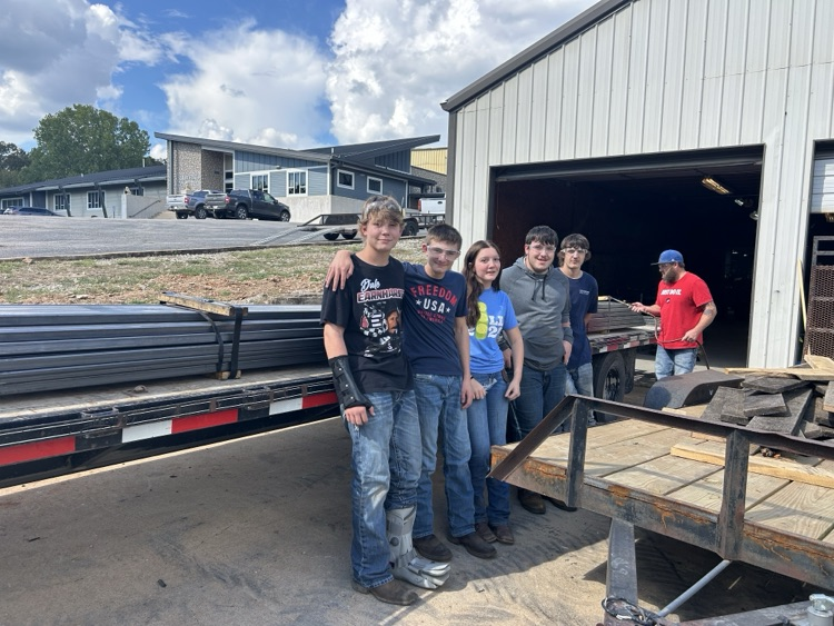 Building Trades and Welding class with donation from Douglas Steel and Lamb’s Fencing and Welding
