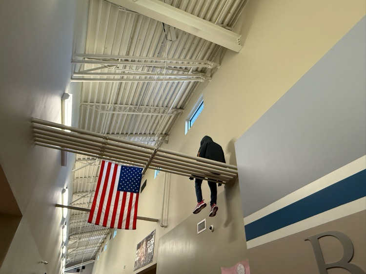 Sculpture reminding kids what can happen when they don’t claim their lost items! 