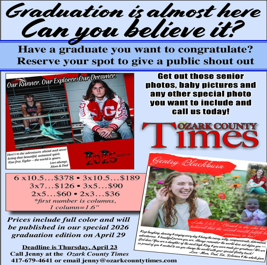 Put your senior in the newspaper!