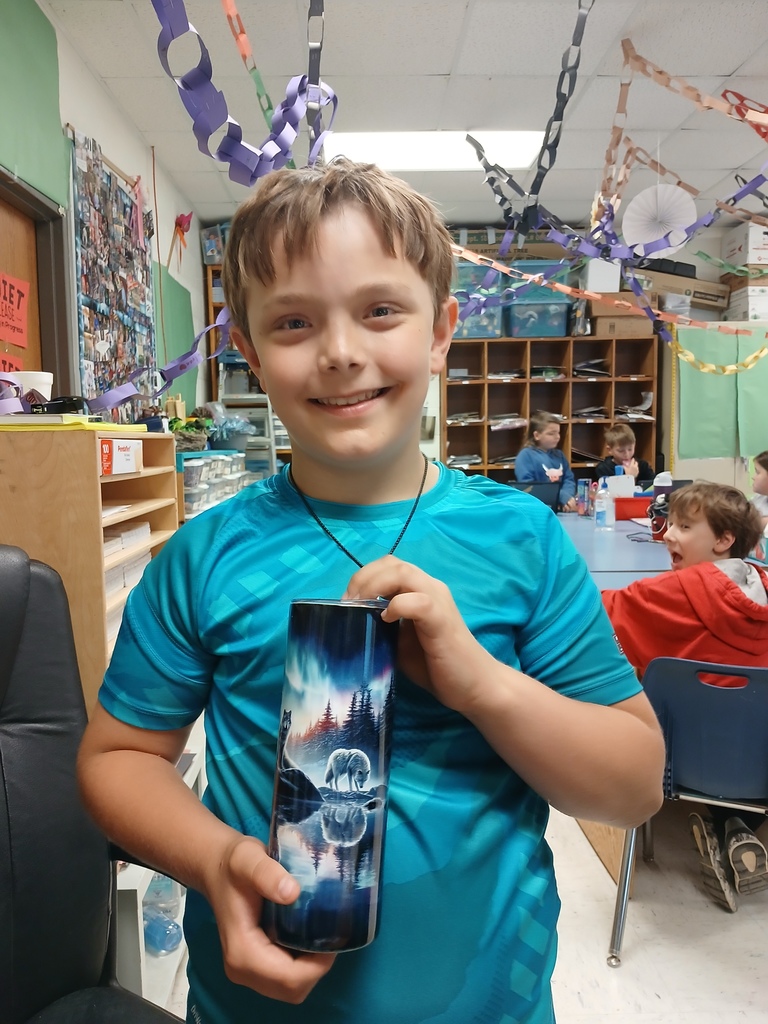 Kyland Sisney holds his prize
